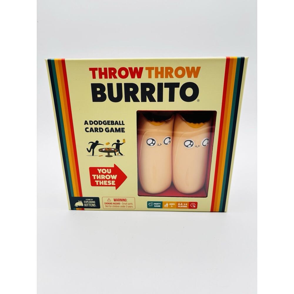 Throw Throw Burrito Dodgeball Card Game 2021 Exploding Kittens NEW